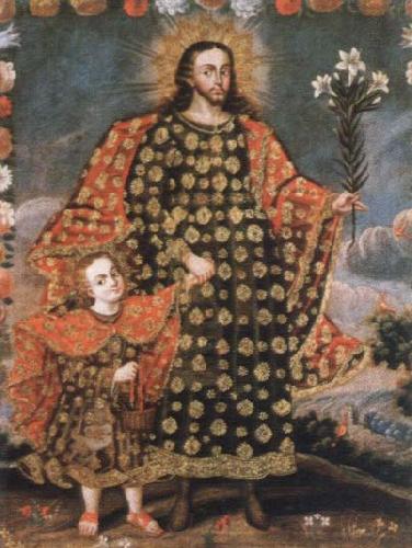 Dirck van  Delen st.joseph and the christ child oil painting image